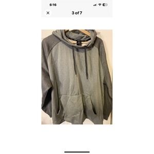 NIKE Mens Dri Fit‎ Graphic Hoodie Jumper XXL Grey Polyester 2XL